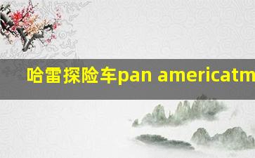 哈雷探险车pan americatm1250